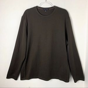 Banana Republic Brown Crewneck Cotton Pullover